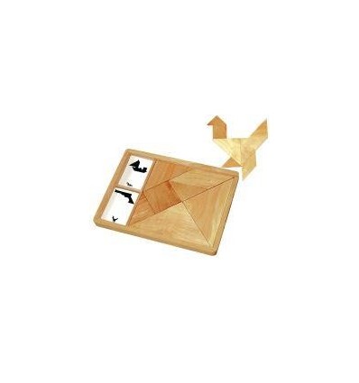 GRAND TANGRAM BOIS +27 CARTES