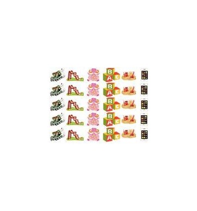 POCH 420GOMMETTE FANTAISIE ASS