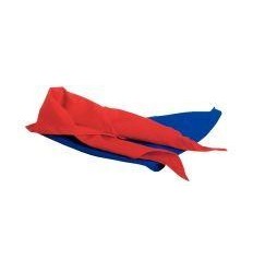 LOT6 FOULARDS NYL.85X64X64 BLE 2