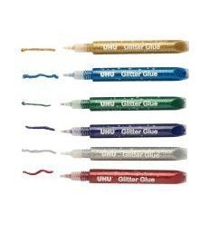 BL 6TUBE GLITTER GLUE 10ML ASS 2