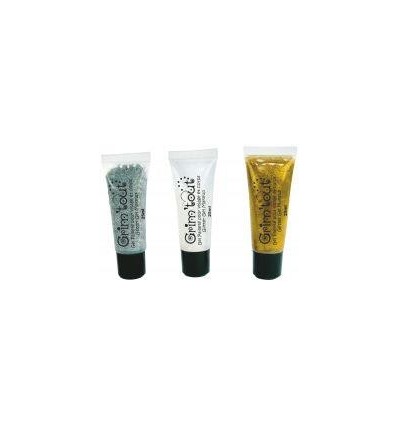 LOT 3TUB GEL PAILLETE P/VISAGE