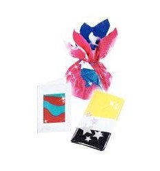 POCH 10F PAP PAILLETTE 23X33CM