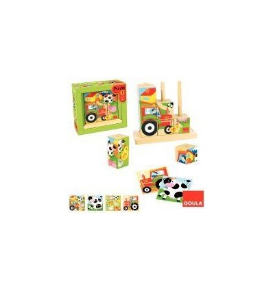 ABAQUE CUBE PUZZLE BOIS FERME