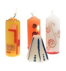 LOT 12 BOUGIES BLC 10CM D4CM 2