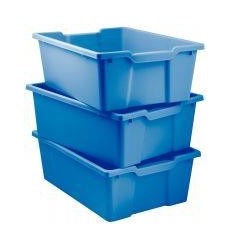 LOT 3BAC PLASTIQUE GM BLEU