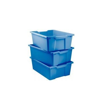 LOT 3BAC PLASTIQUE GM BLEU