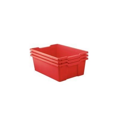 LOT 3BAC PLASTIQUE GM ROUGE