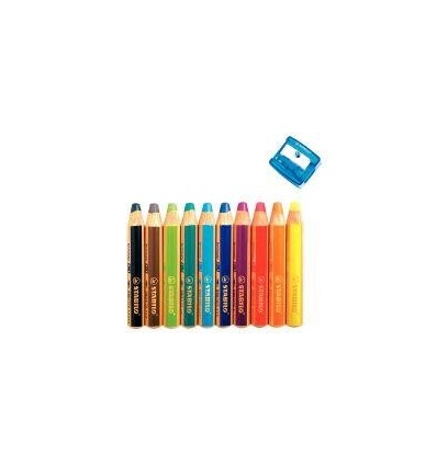 ETUI 10CRAYON COUL WOODY+ TAIL
