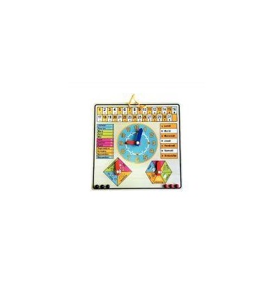 CALENDRIER HORLOGE BOIS