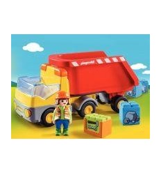 CAMION BENNE + OUVRIER  1-2-3 2