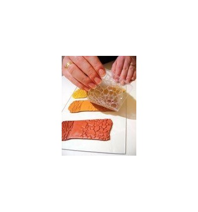 POCH 10 PLAQ TEXTURE P/FIMO N1