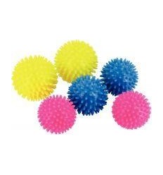 LOT 6 BALLES HERISSON 6-7-8CM 2
