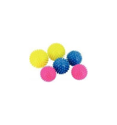 LOT 6 BALLES HERISSON 6-7-8CM