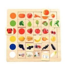 PLATEAU BOIS 30P LES COULEURS