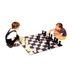 TAPIS JEU ECHEC+ ACC 100X100CM
