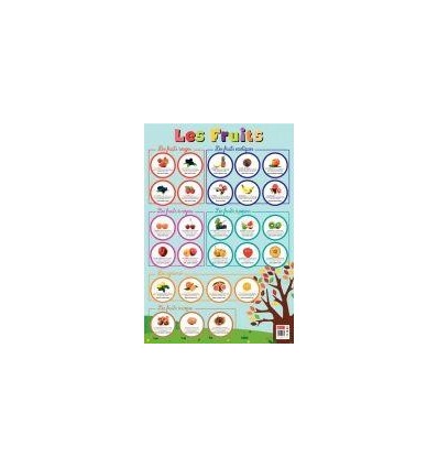 POSTER PVC 76X52 LES FRUITS