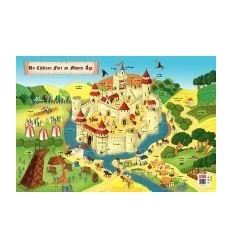 POSTER PVC 76X52 LE MOYEN AGE 2