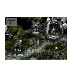 LOT 6 BOULES PLASTIQUE 10CM