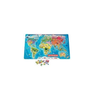 PUZZLE 92P MONDE MAGNETIQUE
