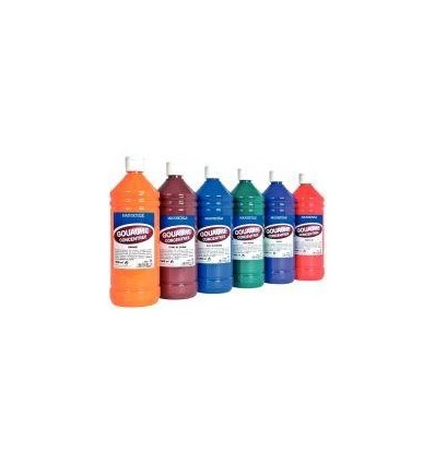CRT 6 FL 1L GOUACHE MAJU ASS/2