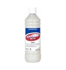 FL 500ML ACRYL METAL ARGENT