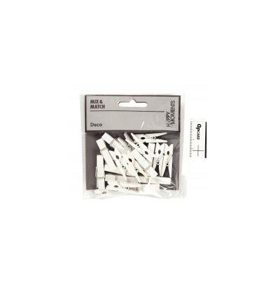 LOT 20 PINCES A LINGE BOIS BLC