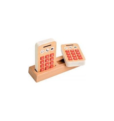 SET 2 TELEPHONE A TOUCHES BOIS
