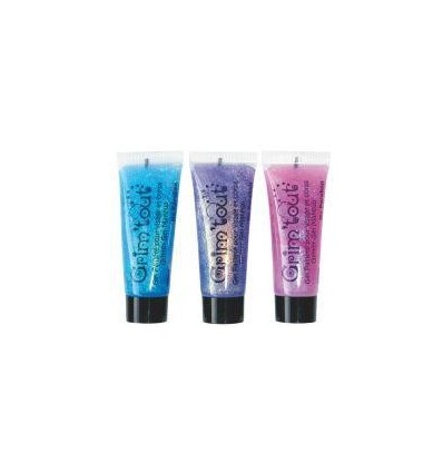 LOT 3TUB GEL PAILLETE P/VISAGE