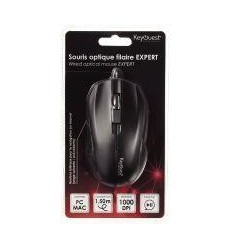 SOURIS OPTIQUE FILAIRE NOIR