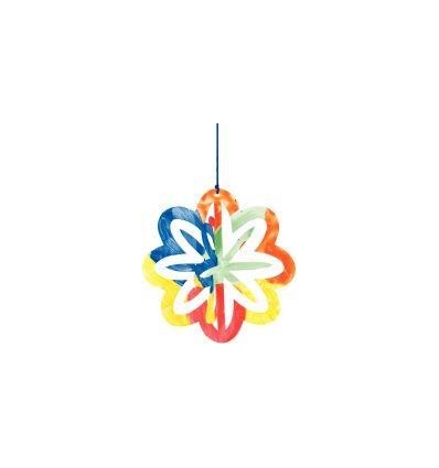 LOT 30 SUSP DECO 3D PAPIER BLC