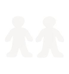 KIT 36 SILHOUET ENFANT PAPIER