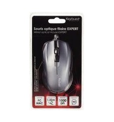 SOURIS OPTIQUE FILAIRE GRIS