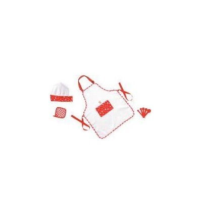 TABLIER CUISINE+2 GANTS+TOQUE