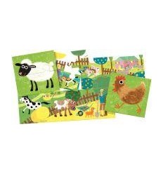BTE 8 PUZZLES 4P LA FERME 2EN1
