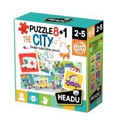 BTE 8 PUZZLES 4P LA VILLE 2EN1 2