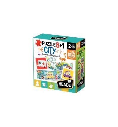 BTE 8 PUZZLES 4P LA VILLE 2EN1