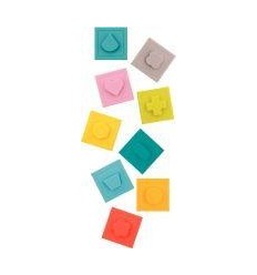 LOT 9 CUBES FORMES EMBOITABLES