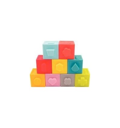 LOT 9 CUBES FORMES EMBOITABLES