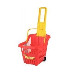 PANIER A ROULETTES + POIGNEE