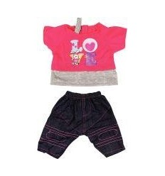 LOT 4 TENUES FILLE HIVER 40CM