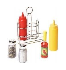 PORTE CONDIMENTS METAL 6P