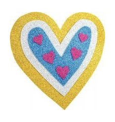 CARTON ENTOILE FORME COEUR 2