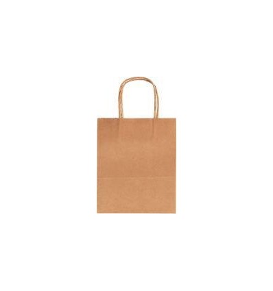 LOT 20SAC KRAFT BRUN 18X21X8CM