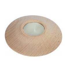 BOUGEOIR BOIS FORME DISQUE