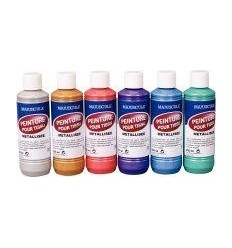 LOT 6FL 250ML PEINT TISSU METL