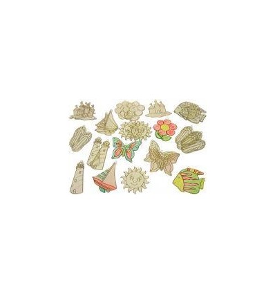 LOT 24 VITRAUX PLAST DECO ASS