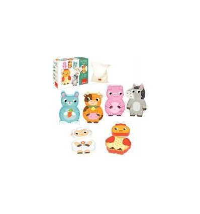 LOT 6PUZZ 2P MAGNET ANIMO FERM