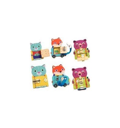 LOT 3 ANIMAUX BOIS LOCKTOU