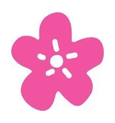 POCH 600 GOMMETTES FLEURS ASS