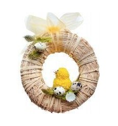 LOT 5 COURONNE RAPHIA D20CM 2